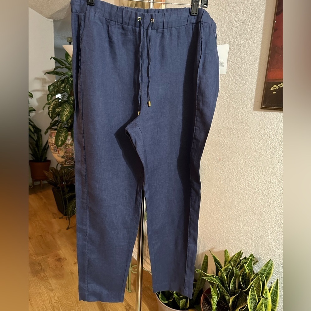 Ellen Tracy linen pants size L